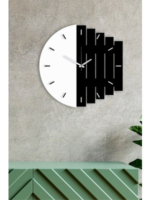 Dekoratif Modern Ahşap Duvar Saati Ritim