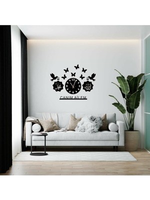 Lazer Kesim Kelebek Saat