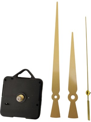 Uzun Şaft Akar Sessiz Saat Mekanizması Askılı  22 mm