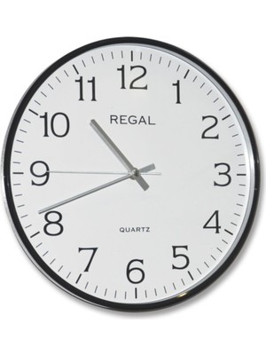 Saat 0250 Bw Ince Siyah Çerçeve Beyaz Kadran Duvar Saati