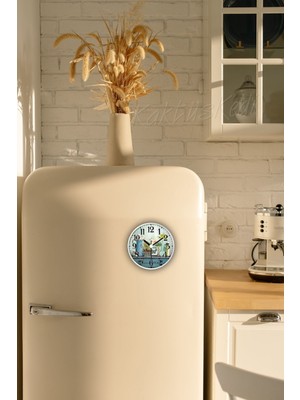 Mıknatıslı Buzdolabı Saati 11 cm | Garden