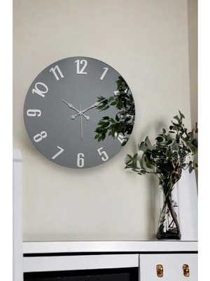 41 cm Gerçek Ayna Pleksi Rakam Dekoratif Duvar Saati