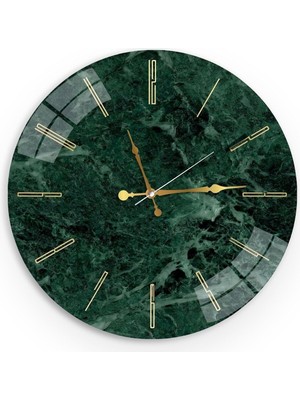 Mermer Desen Cam Saat - 40 cm