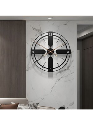50 cm Italyan Tasarım Jihati Metal Duvar Saati , Modern Dekoratif Metal Duvar Saati