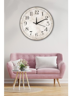 Retro Tasarımlı Duvar Saati 35X35CM