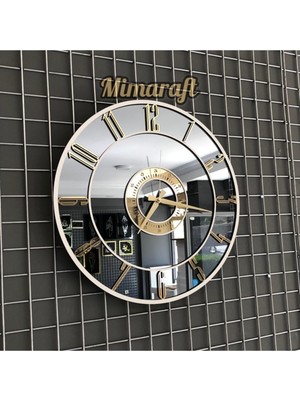Özel Seri Aynalı Duvar Saati - 70 cm