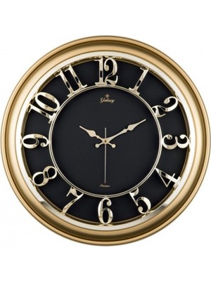 'IŞ-SAT' Büyük Boy Özel Kabartma Rakamlı Salon ve Ofis Tipi Lüks Duvar Saati