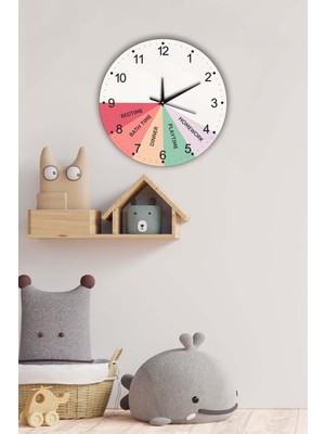 Dekoratif Çocuk Odası Duvar Saati 30X30CM