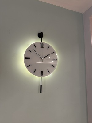 Siyah Artistry Kardelen Siyah Series (35 cm Çap) ,pilli LED ,modern Dekoratif Metal Duvar Saati