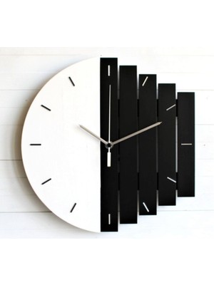 Bilge Ahşap Geometrik Duvar Saati