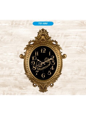 Büyük Boy Dekoratif Vintage Salon Duvar Saati (Yeni Model Şık Tasarım)