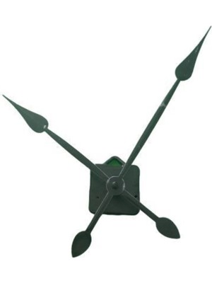 Saat Mekanizması, 1 Adet 22 mm Uzun Set Sessiz Duvar Saati Mekanizması Askılı B.siyah Set