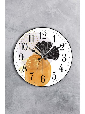 36 cm Gerçek Bombe Cam Akar Saniye Sessiz Mekanizma Dekoratif Duvar Saati