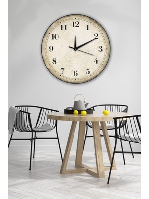 Retro Tasarımlı Duvar Saati 35X35CM