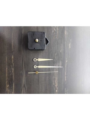 Üm-Ra Lazer Askı Aparatlı Sessiz Çalışan Saat Mekanizması Altın Renkli