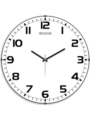 35X35 cm Tekna Dekoratif Bombeli Cam Duvar Saati DBS104