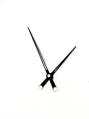 18 Siyah Gümüş Detay Ahşap Akrep Yelkovan , Saniyesiz Yüksek Torklu Sistem