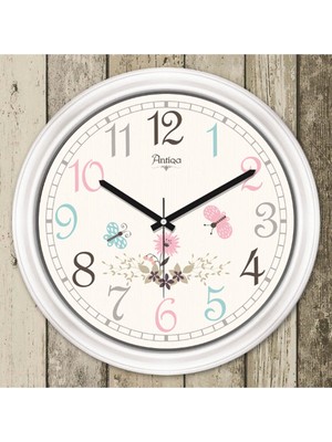 French Style Camlı Dekoratif Duvar Saati ASC74 35X35 cm