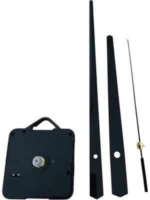 Saat Mekanizması 1. Sınıf Akar Sessiz Saat Mekanizması 18 mm Şaft Askılı 3D Saatlerle Uyumlu Gümüş