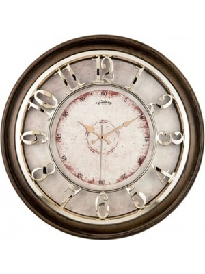 'iş-Sat' Büyük Boy Özel Kabartma Rakamlı Salon ve Ofis Tipi Lüks Duvar Saati