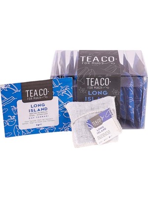 Tea Co - Long Island - Şeftali Ve Güllü Siyah-Yeşil Çay