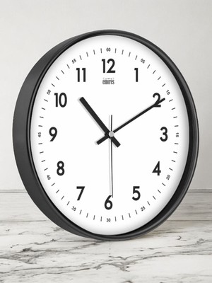 30 cm Gerçek Cam Sessiz Mekanizma Duvar Saati