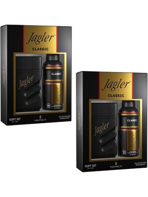 Jagler Erkek Parfüm ve Deodorant Seti Classic EDT 90 ml + Sprey 150 ml – Ferah ve Kalıcı Koku, Şık Hediye Seçeneği
