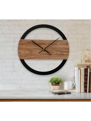 Ahşap Minimalist Dekoratif Duvar Saati