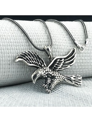 Takıhan 925 Ayar Kartal Tasarımlı Gümüş Kolye