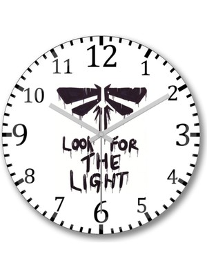 The Last Of Us Duvar Saati Bombeli Gercek Cam