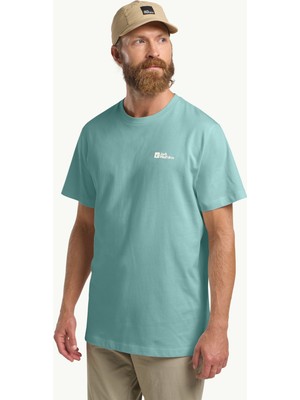 Jack Wolfskin Essential Erkek Tişört Pastel Yeşil