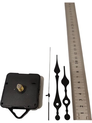 Saat Mekanizması,quartz Akar Saat Mekanizması 18 mm ve Seti (Akrep - Yelkovan - Saniye) Askılı
