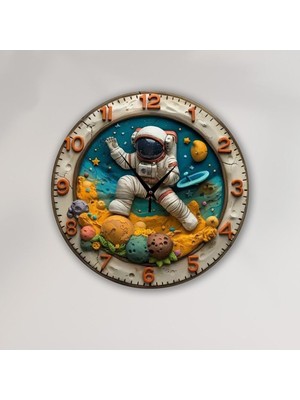Bilge Tasarım   Çocuk Odası   Duvar Saati 30 x 30 cm