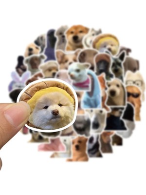 Sevimli Köpek Çıkartmaları Laptop Notebook Tablet Sticker Seti