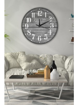 Retro Tasarımlı Duvar Saati 35X35CM