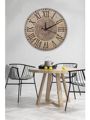 Retro Tasarımlı Duvar Saati 35X35CM