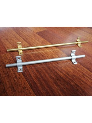 Luxury Merdiven Dip Çubuğu - Halı Çubuğu 130CM - Mat Gri 1 Adet