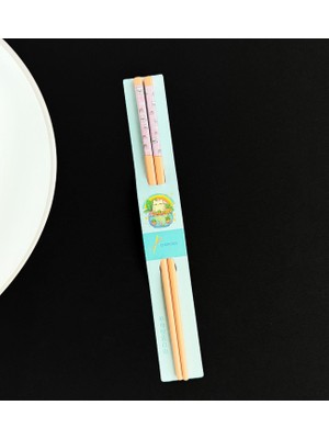 Desenli Metal Chopstick