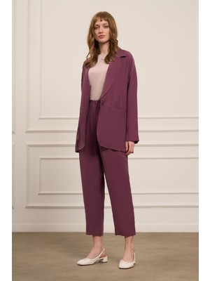 FTZ Women Kadın Begonya Ceketli Takım  Mürdüm 30777