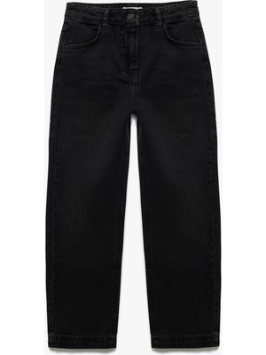 Koton Rahat Kalıp Düğmeli Pamuklu Jean Pantolon