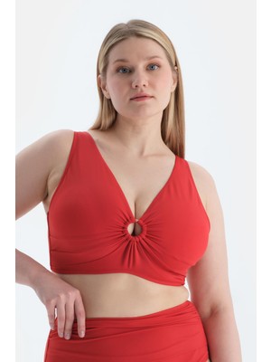 Dagi Kırmızı Korseli Toparlayıcı Bikini Üst