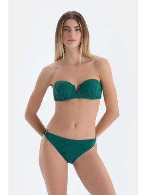Koyu Yeşil Düşük Bel Bikini Alt