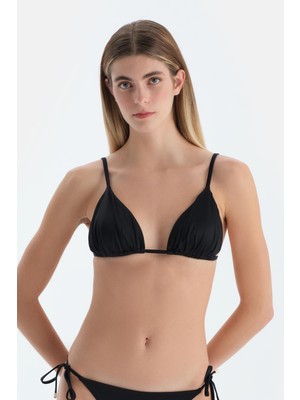 Dagi Siyah Üçgen Küçük Bikini Üst