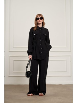 FTZ Women Kadın Pantolonlu Takım  Siyah 31078