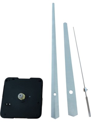 Saat Mekanizması 1. Sınıf Akar Sessiz Saat Mekanizması 16 mm Şaft Askısız 3D Saatlerle Uyumlu Gümü