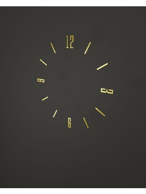 Gold Rakam ( 3 - 6 - 9 - 12 ve Çubuk Rakam )