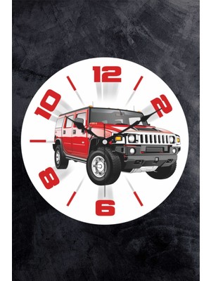 Dekoratif Plastik Cam Bombeli Çocuk Odası Duvar Saati 25 cm