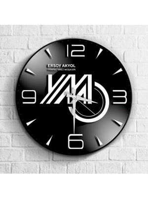 Kişiye Özel Mesleki Yeminli Mali Müşavir Ahşap Duvar Saati - 3