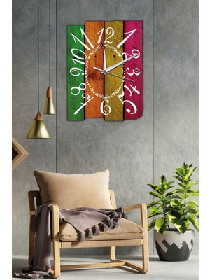Rustik Tasarımlı Duvar Saati 33X45CM