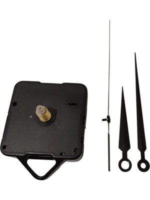 Askılı 1 Adet 18 mm Uzun Set Sessiz Duvar Saati Mekanizması
